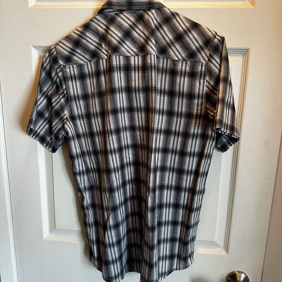 Lrg vintage short sleeve button up - "Tomorrow's Parties" - M - Picture 2 of 5